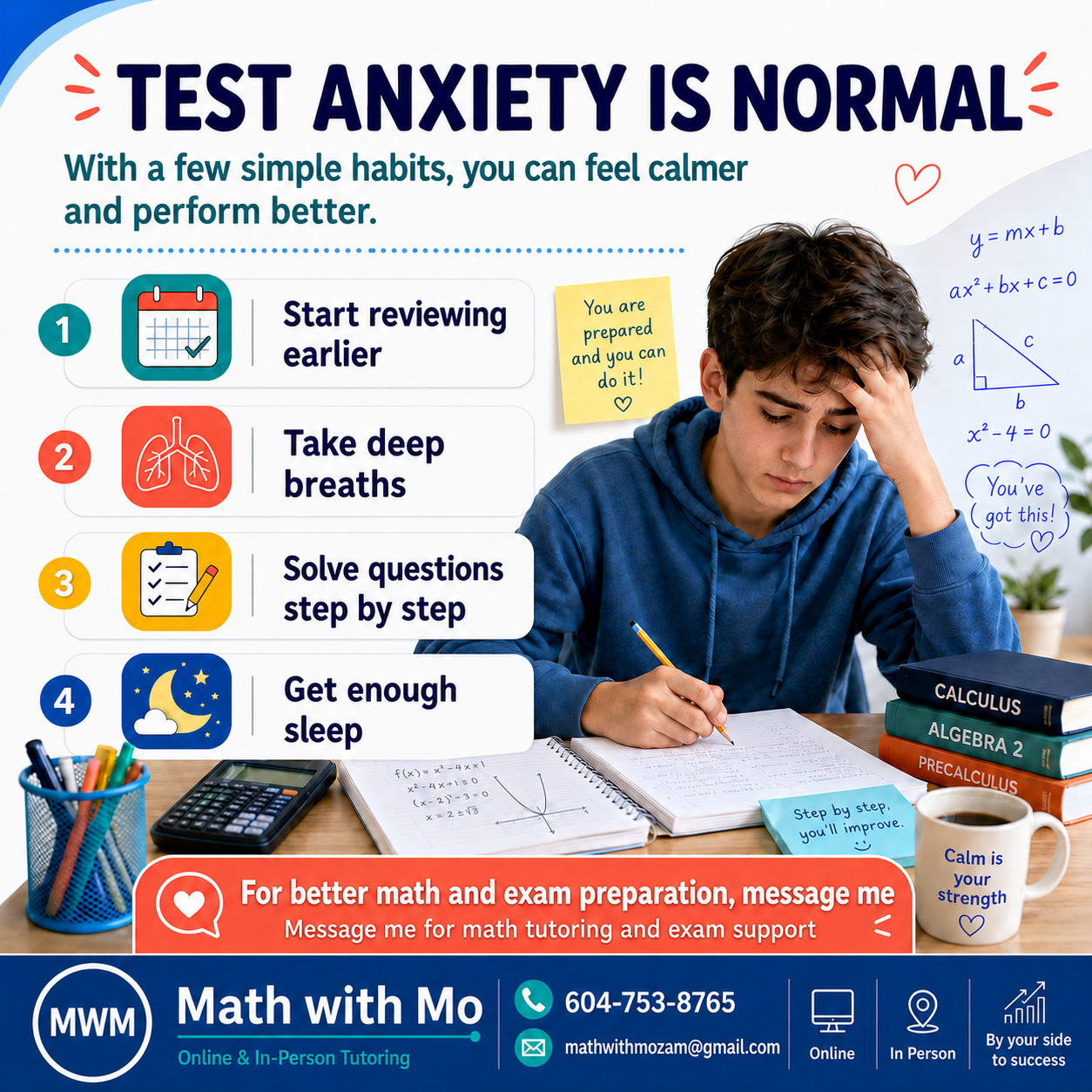 Test anxiety tips